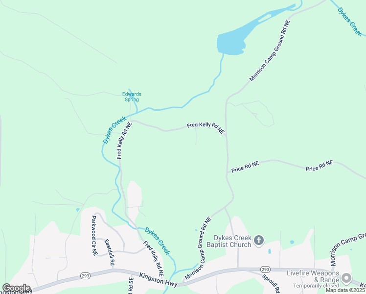 map of restaurants, bars, coffee shops, grocery stores, and more near 552 Fred Kelly Road Northeast in Rome