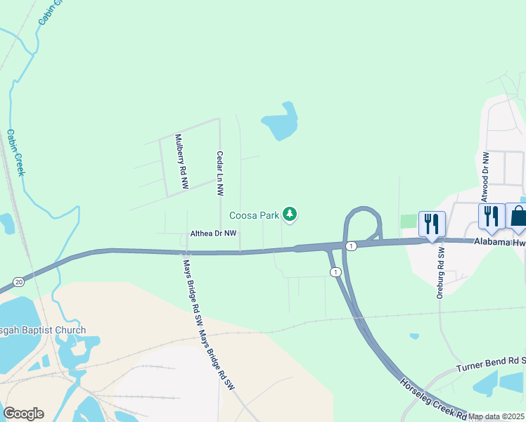 map of restaurants, bars, coffee shops, grocery stores, and more near 102 Brownlow Drive Northwest in Rome