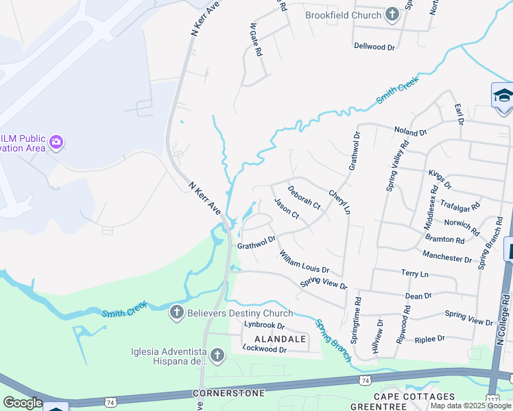 map of restaurants, bars, coffee shops, grocery stores, and more near 901 Honeywood Drive in Wilmington