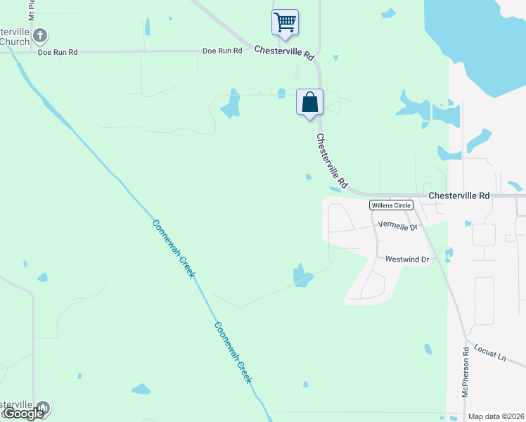 map of restaurants, bars, coffee shops, grocery stores, and more near Prairie Cove in Tupelo