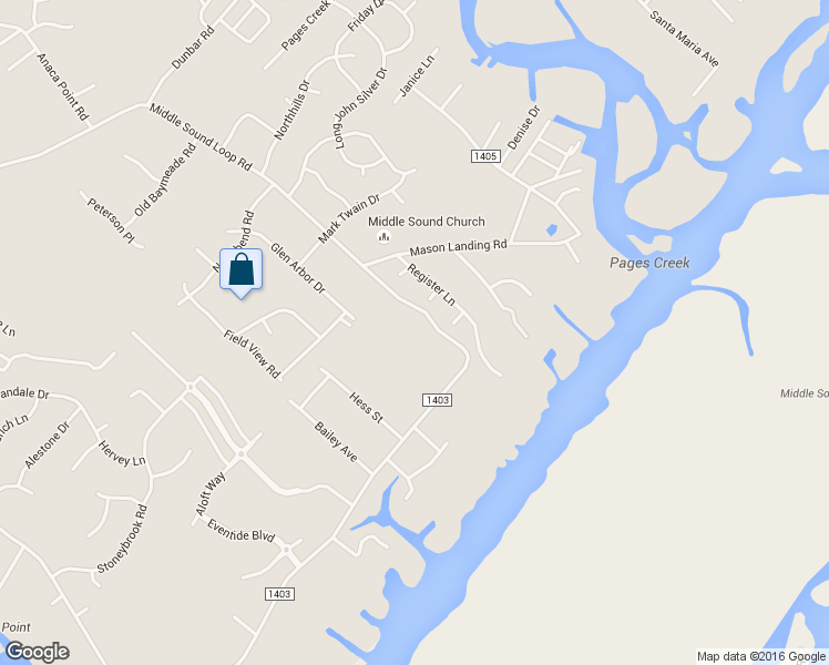 map of restaurants, bars, coffee shops, grocery stores, and more near 1806 Middle Sound Loop Rd in Wilmington