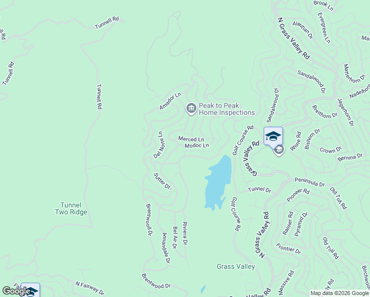 map of restaurants, bars, coffee shops, grocery stores, and more near 26669 Modoc Lane in Lake Arrowhead