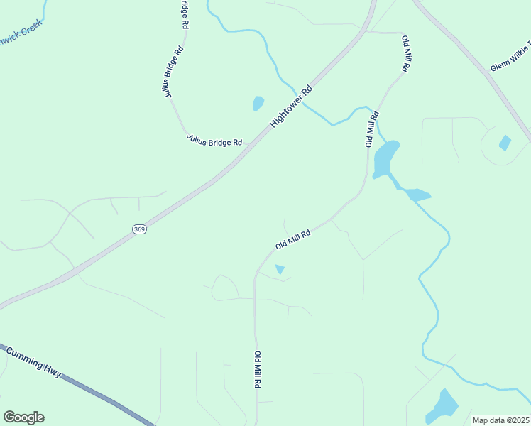 map of restaurants, bars, coffee shops, grocery stores, and more near 1251 Old Mill Road in Ball Ground
