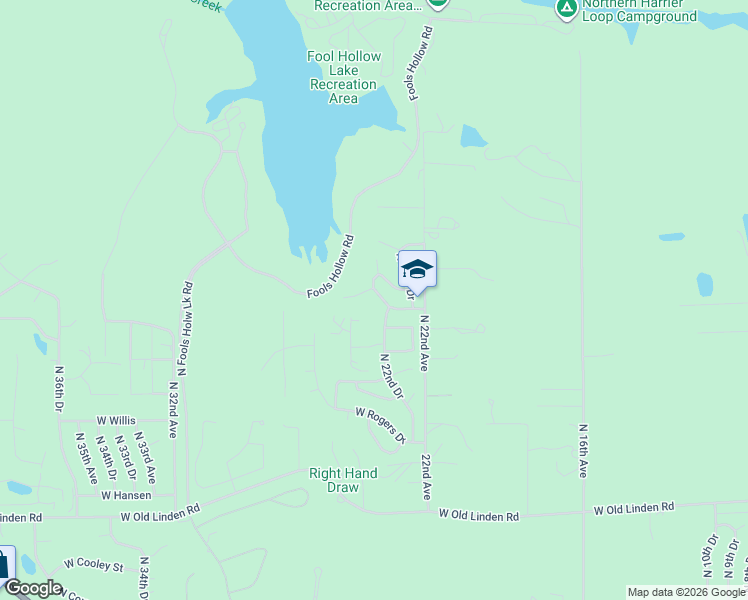 map of restaurants, bars, coffee shops, grocery stores, and more near 2430 West Thornton Road in Show Low