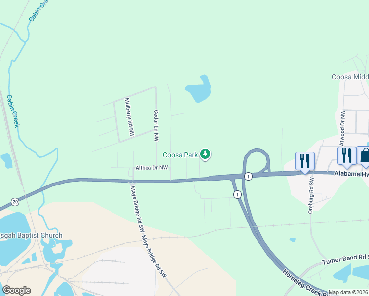 map of restaurants, bars, coffee shops, grocery stores, and more near 14 Martin Road Northwest in Rome
