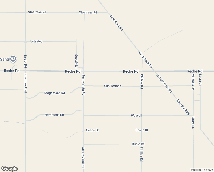 map of restaurants, bars, coffee shops, grocery stores, and more near Sun Terrace in San Bernardino County