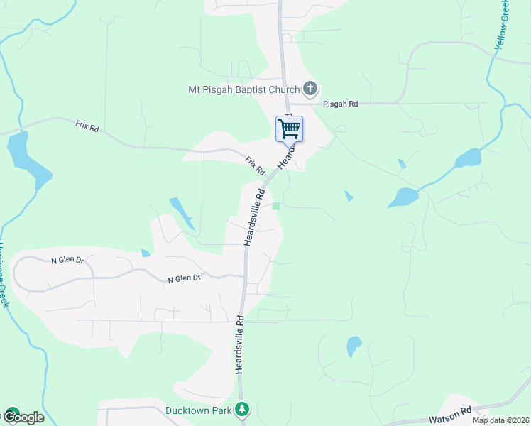 map of restaurants, bars, coffee shops, grocery stores, and more near 6332 Heardsville Road in Cumming