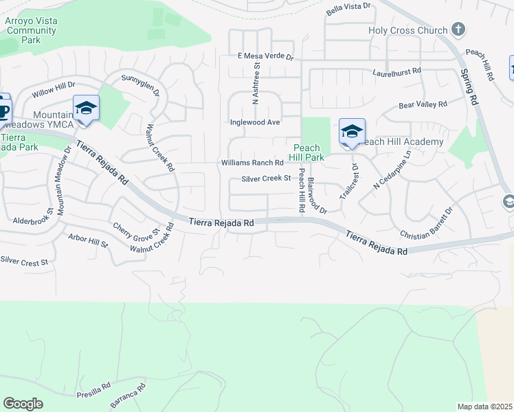map of restaurants, bars, coffee shops, grocery stores, and more near 13009 View Mesa Street in Moorpark