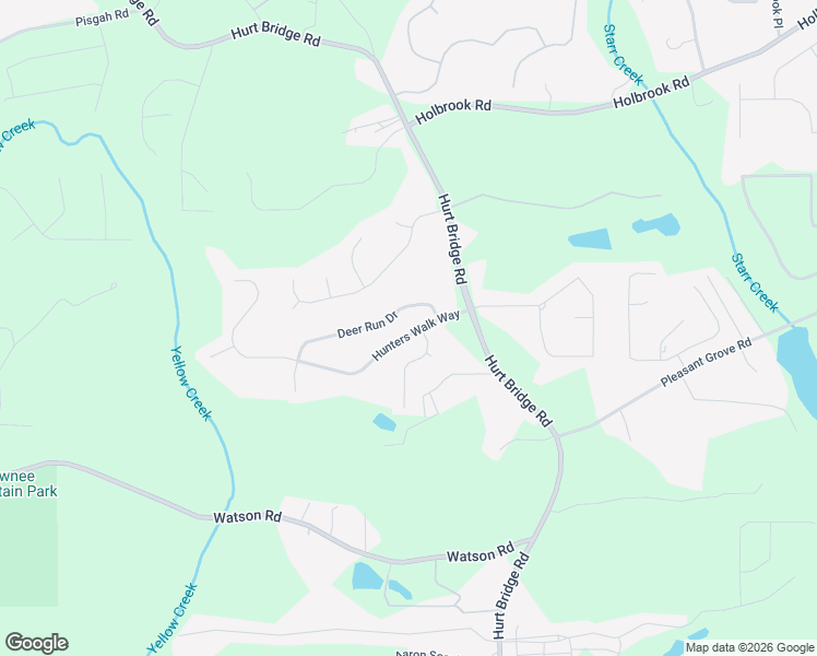 map of restaurants, bars, coffee shops, grocery stores, and more near 3915 Deer Run Drive in Cumming