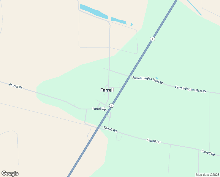 map of restaurants, bars, coffee shops, grocery stores, and more near in Farrell