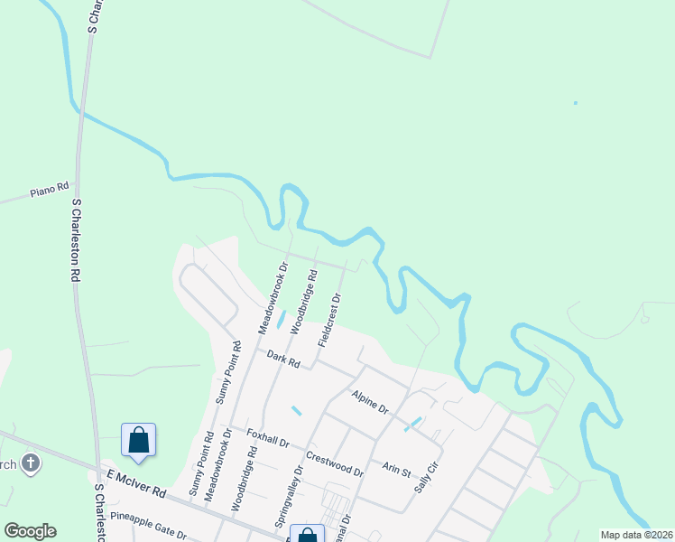 map of restaurants, bars, coffee shops, grocery stores, and more near 3407 Fieldcrest Drive in Florence