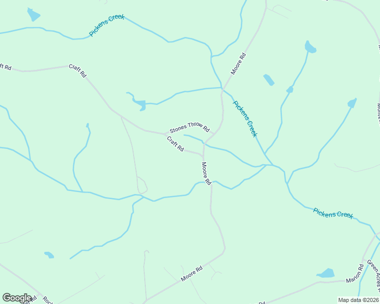 map of restaurants, bars, coffee shops, grocery stores, and more near 1903 Craft Road in Elberton
