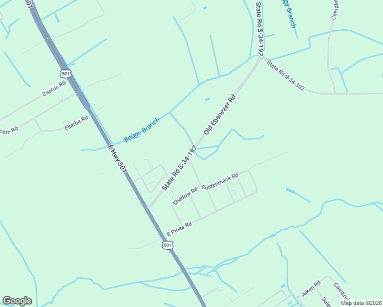 map of restaurants, bars, coffee shops, grocery stores, and more near 6403 Old Ebenezer Road in Latta