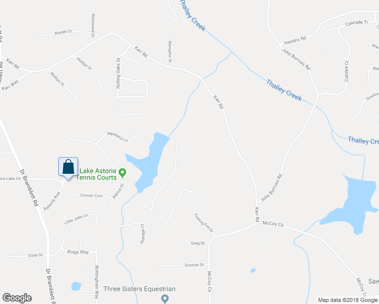 map of restaurants, bars, coffee shops, grocery stores, and more near 5105 Karr Road in Cumming