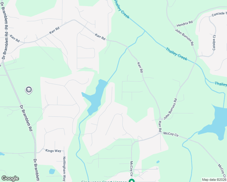 map of restaurants, bars, coffee shops, grocery stores, and more near 5105 Karr Road in Cumming