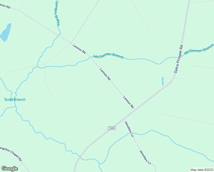 map of restaurants, bars, coffee shops, grocery stores, and more near 1800 Lennon Road in Delco
