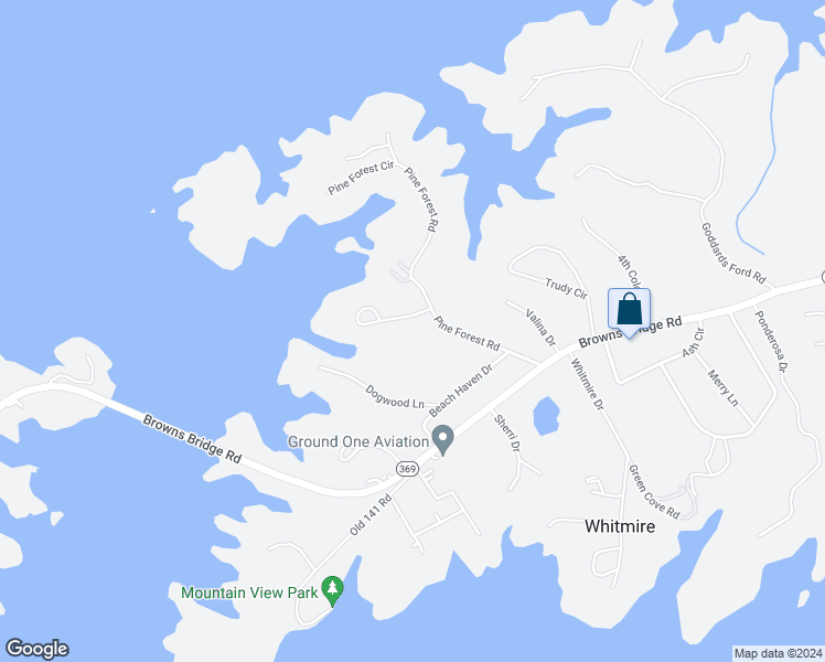 map of restaurants, bars, coffee shops, grocery stores, and more near 5315 Woodland Circle in Gainesville