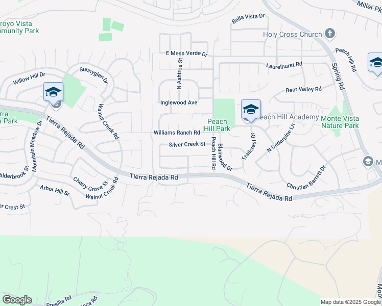 map of restaurants, bars, coffee shops, grocery stores, and more near 13057 Sleepy Wind Street in Moorpark