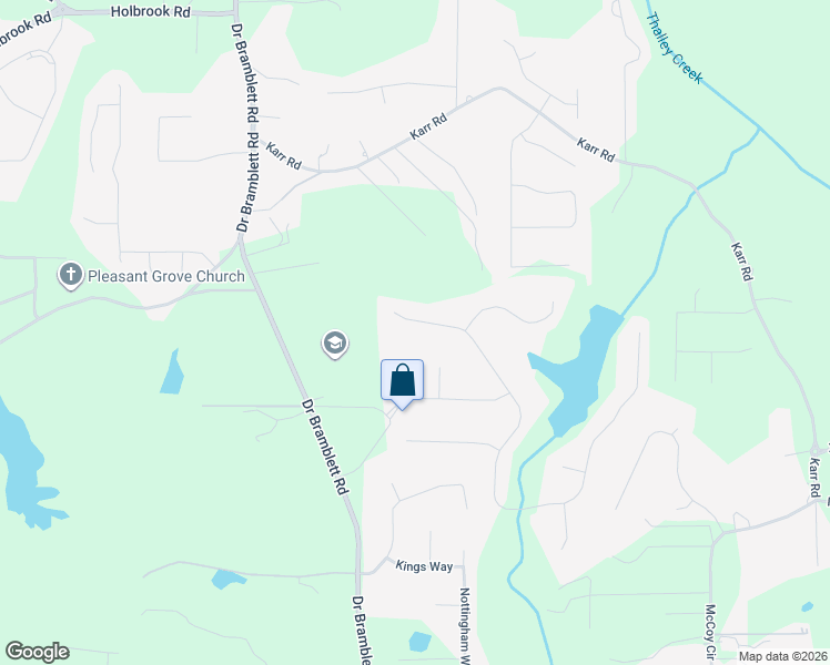 map of restaurants, bars, coffee shops, grocery stores, and more near 2845 Gramercy Court in Cumming