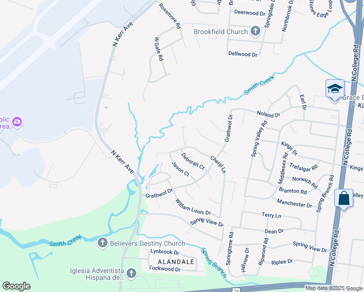 map of restaurants, bars, coffee shops, grocery stores, and more near 4318 Reed Court in Wilmington