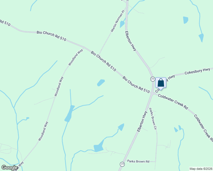 map of restaurants, bars, coffee shops, grocery stores, and more near 235 Bio Church Road 510 in Dewy Rose