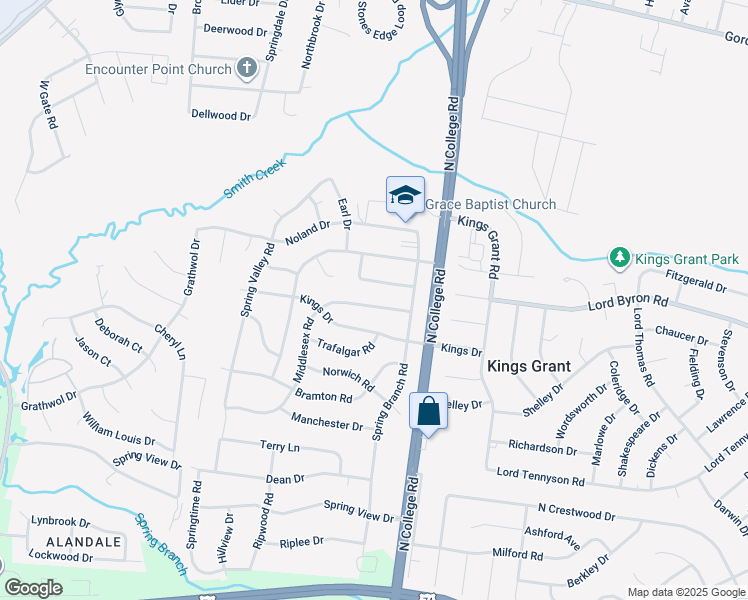 map of restaurants, bars, coffee shops, grocery stores, and more near 4629 Middlesex Road in Wilmington