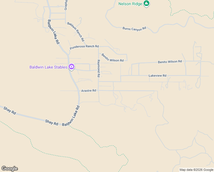 map of restaurants, bars, coffee shops, grocery stores, and more near Mineola Lane in San Bernardino County