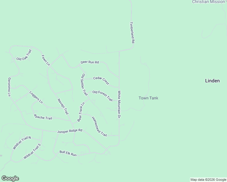 map of restaurants, bars, coffee shops, grocery stores, and more near 6384 Cedar Crest in Show Low