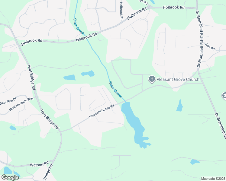 map of restaurants, bars, coffee shops, grocery stores, and more near 3590 Pleasant Oaks Circle in Cumming