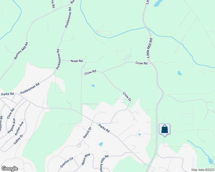 map of restaurants, bars, coffee shops, grocery stores, and more near 5470 Crow Drive in Cumming