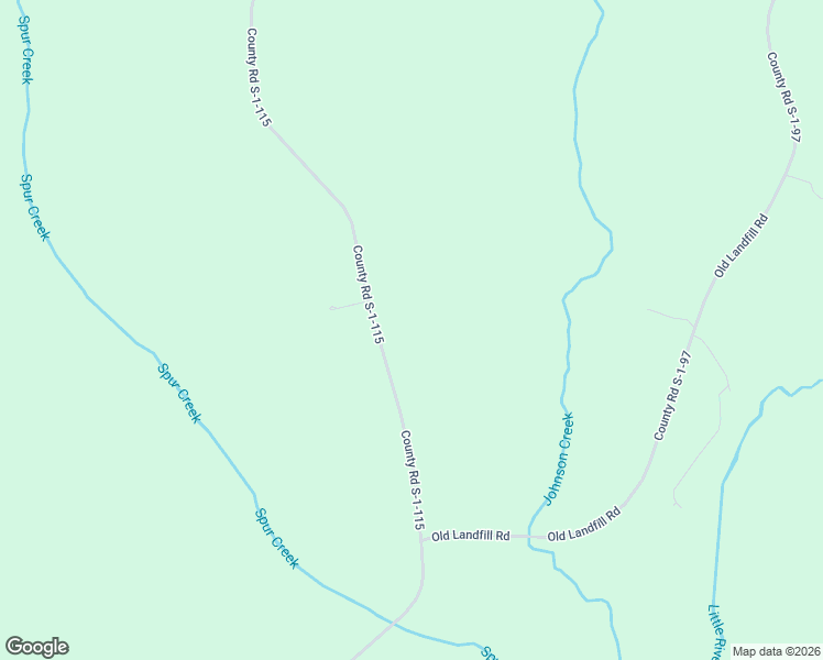 map of restaurants, bars, coffee shops, grocery stores, and more near 222 County Road S-1-115 in Iva