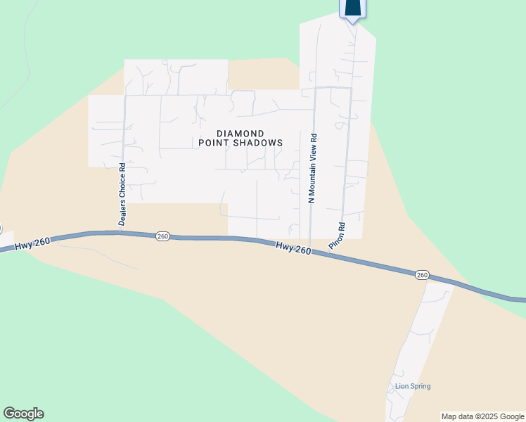 map of restaurants, bars, coffee shops, grocery stores, and more near 181 Coyote Way in Payson