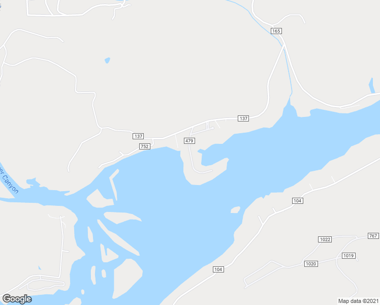 map of restaurants, bars, coffee shops, grocery stores, and more near County Road 479 in Cherokee County