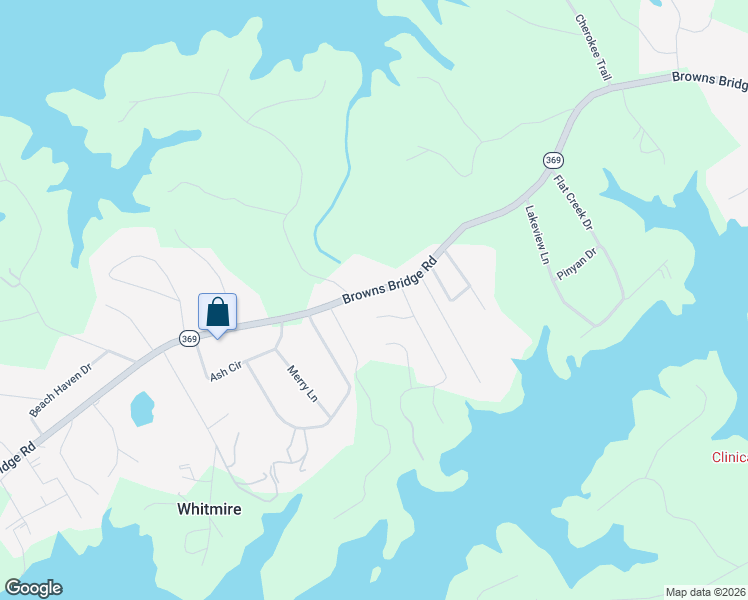 map of restaurants, bars, coffee shops, grocery stores, and more near 4873 Browns Bridge Rd in Gainesville