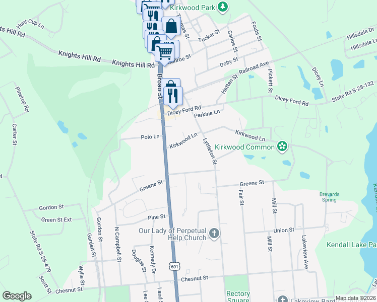 map of restaurants, bars, coffee shops, grocery stores, and more near 410 Greene Street in Camden