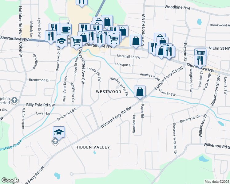 map of restaurants, bars, coffee shops, grocery stores, and more near 10 Arlington Court in Rome