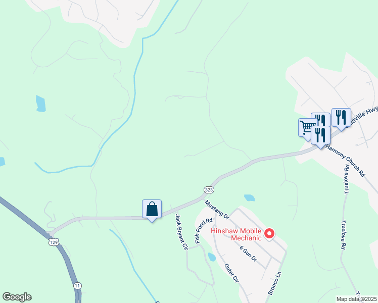 map of restaurants, bars, coffee shops, grocery stores, and more near 3204 Joe Parker Road in Gainesville