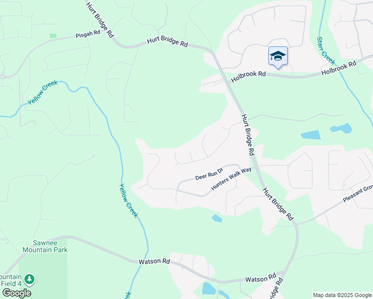map of restaurants, bars, coffee shops, grocery stores, and more near 4135 Chelsea Chase in Cumming