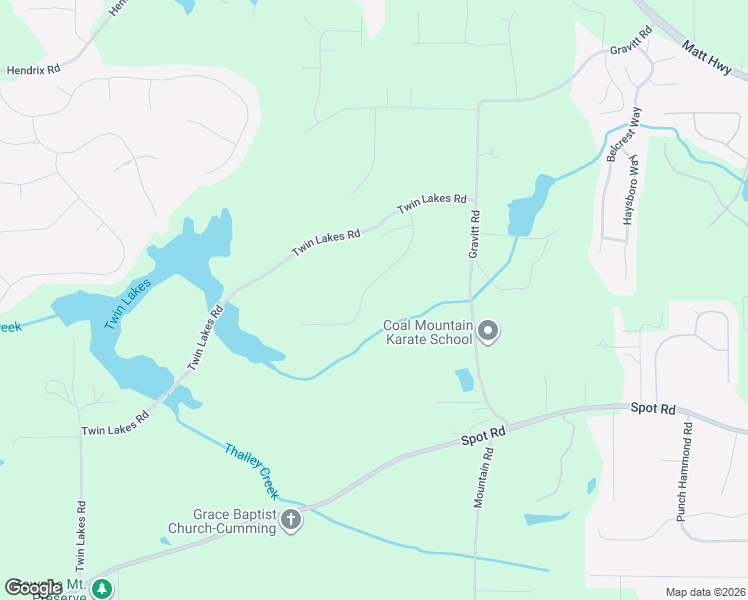 map of restaurants, bars, coffee shops, grocery stores, and more near 4035 Copper Leaf Lane in Cumming