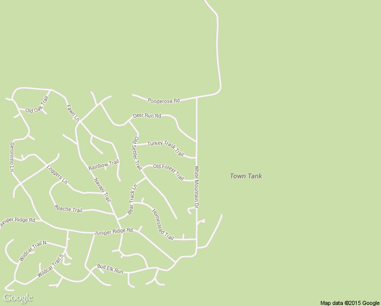 map of restaurants, bars, coffee shops, grocery stores, and more near 6384 Cedar Crest in Show Low