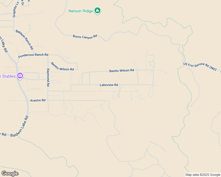 map of restaurants, bars, coffee shops, grocery stores, and more near 46920 Pioneer Town Road in Big Bear