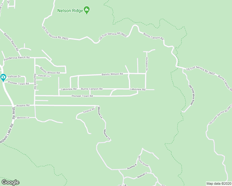 map of restaurants, bars, coffee shops, grocery stores, and more near 47011 Lakeview Drive in Big Bear