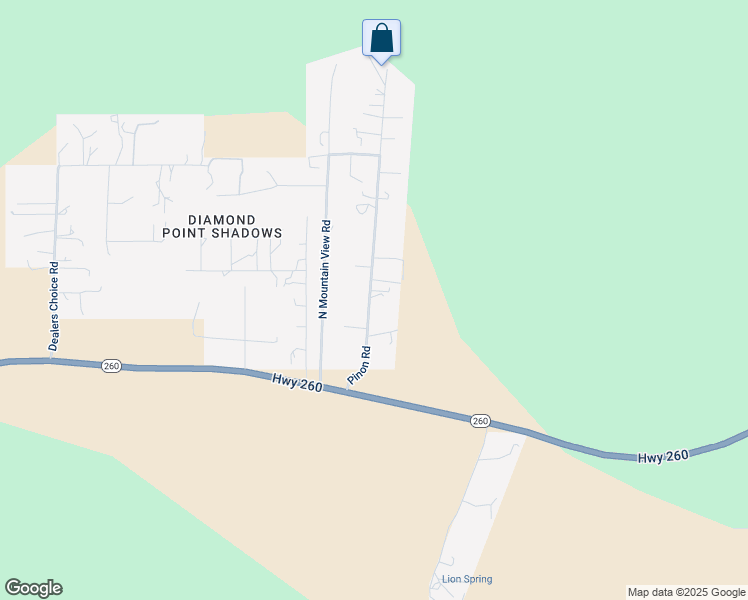 map of restaurants, bars, coffee shops, grocery stores, and more near 239 Pinon Road in Payson