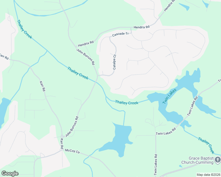 map of restaurants, bars, coffee shops, grocery stores, and more near 6160 Overlook Park Drive in Cumming