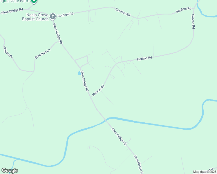 map of restaurants, bars, coffee shops, grocery stores, and more near 224 Hebron Road in Commerce