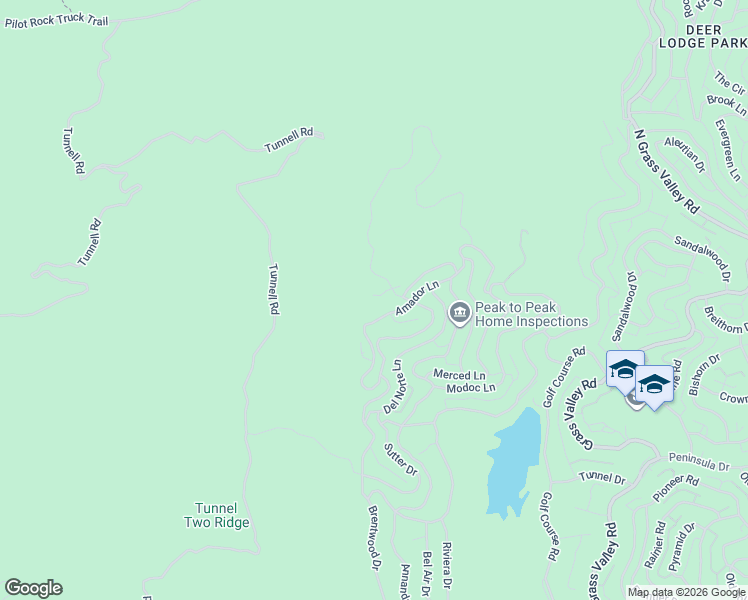 map of restaurants, bars, coffee shops, grocery stores, and more near 26540 Black Oaks Drive in Lake Arrowhead
