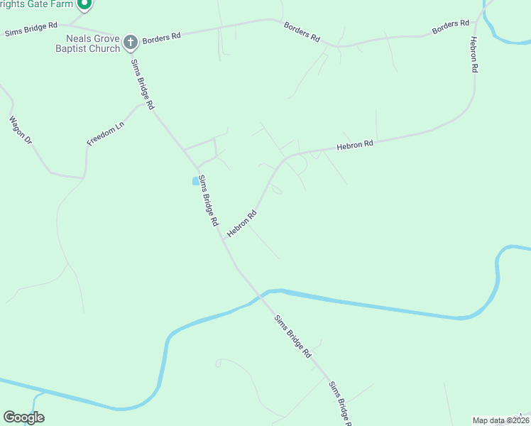 map of restaurants, bars, coffee shops, grocery stores, and more near 224 Hebron Road in Commerce