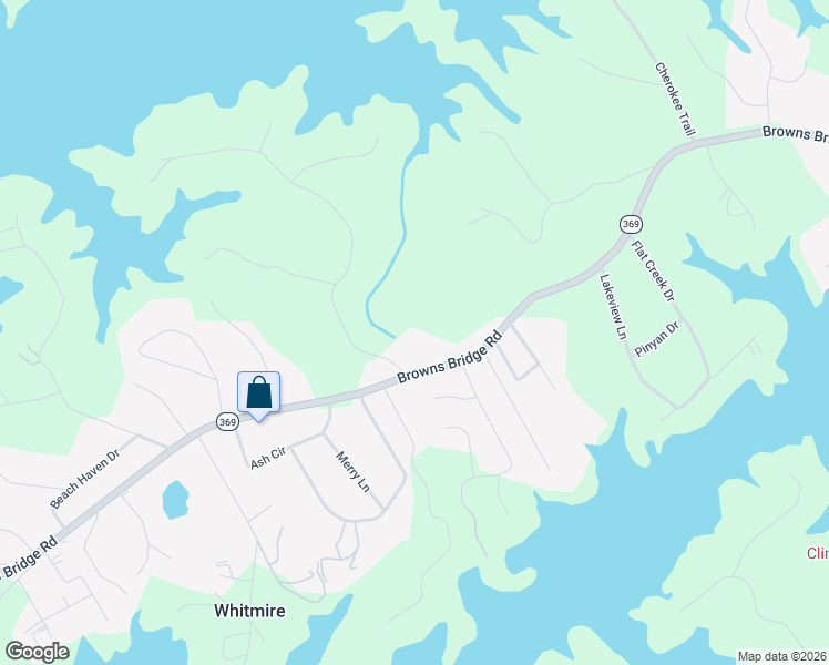map of restaurants, bars, coffee shops, grocery stores, and more near 4818 Goddards Ford Road in Gainesville