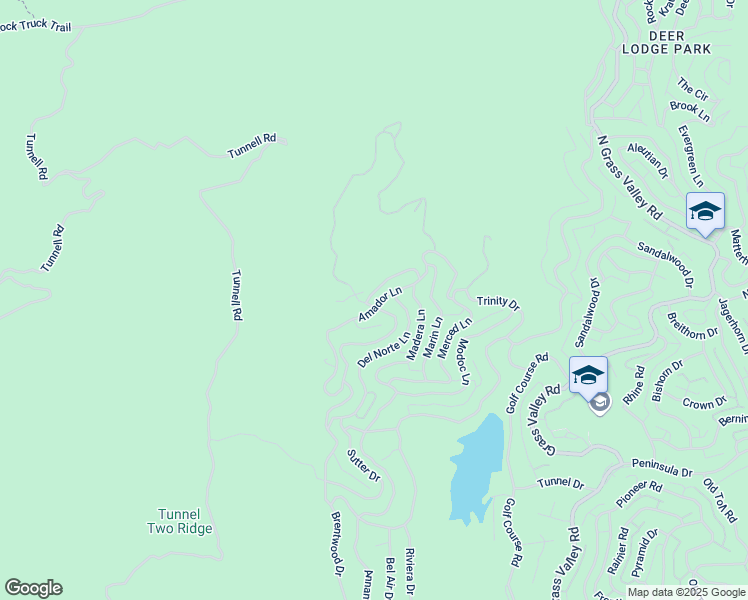 map of restaurants, bars, coffee shops, grocery stores, and more near 26603 Windward Road in Lake Arrowhead