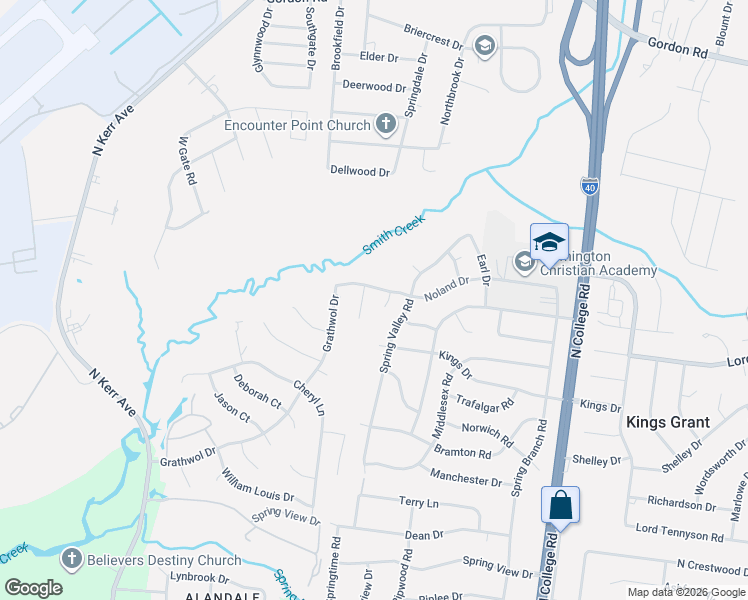map of restaurants, bars, coffee shops, grocery stores, and more near 1213-1217 Dotson Court in Wilmington